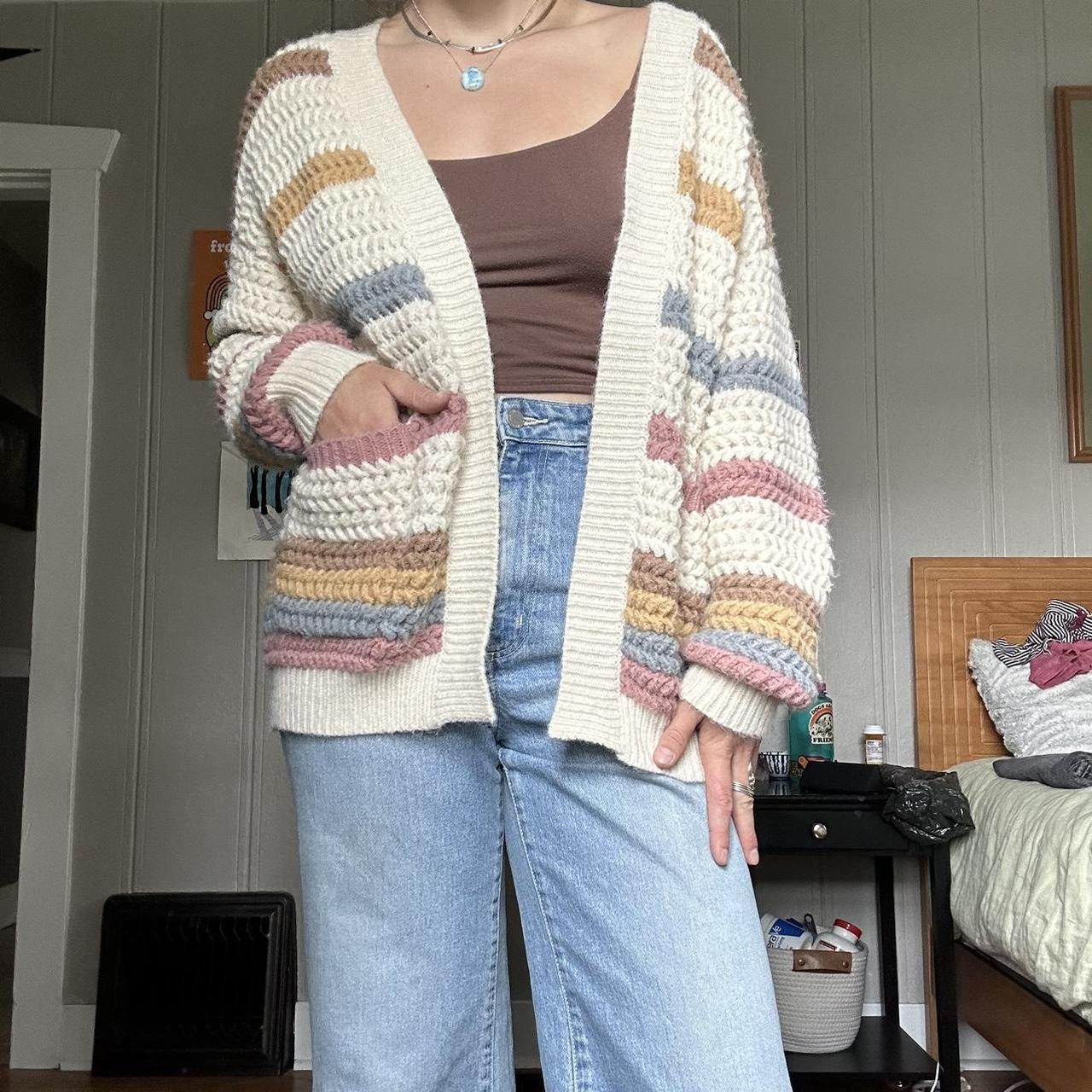 Dreamers striped cardigan best sale