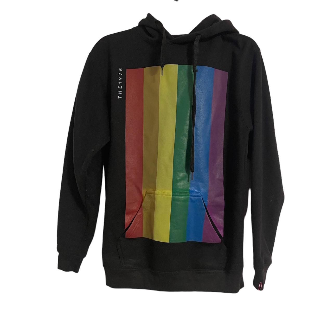 The 1975 Loving Someone Rainbow hoodie. Size S