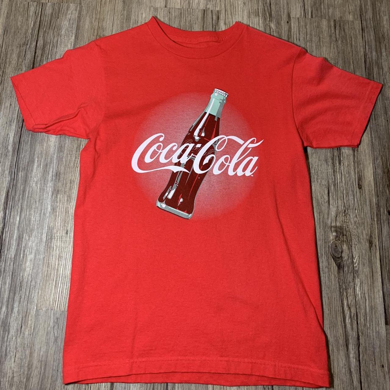 Preowned/ Red/ Coca Cola/ Logo T-shirt/( sized... - Depop