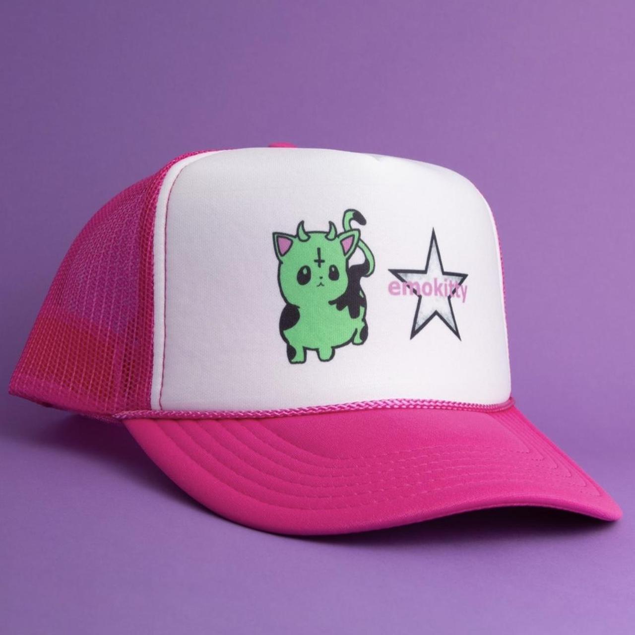 HOT SEX PINK EMOKITTY TRUCKER HAT ✮ MY OWN YOUTUBE... - Depop