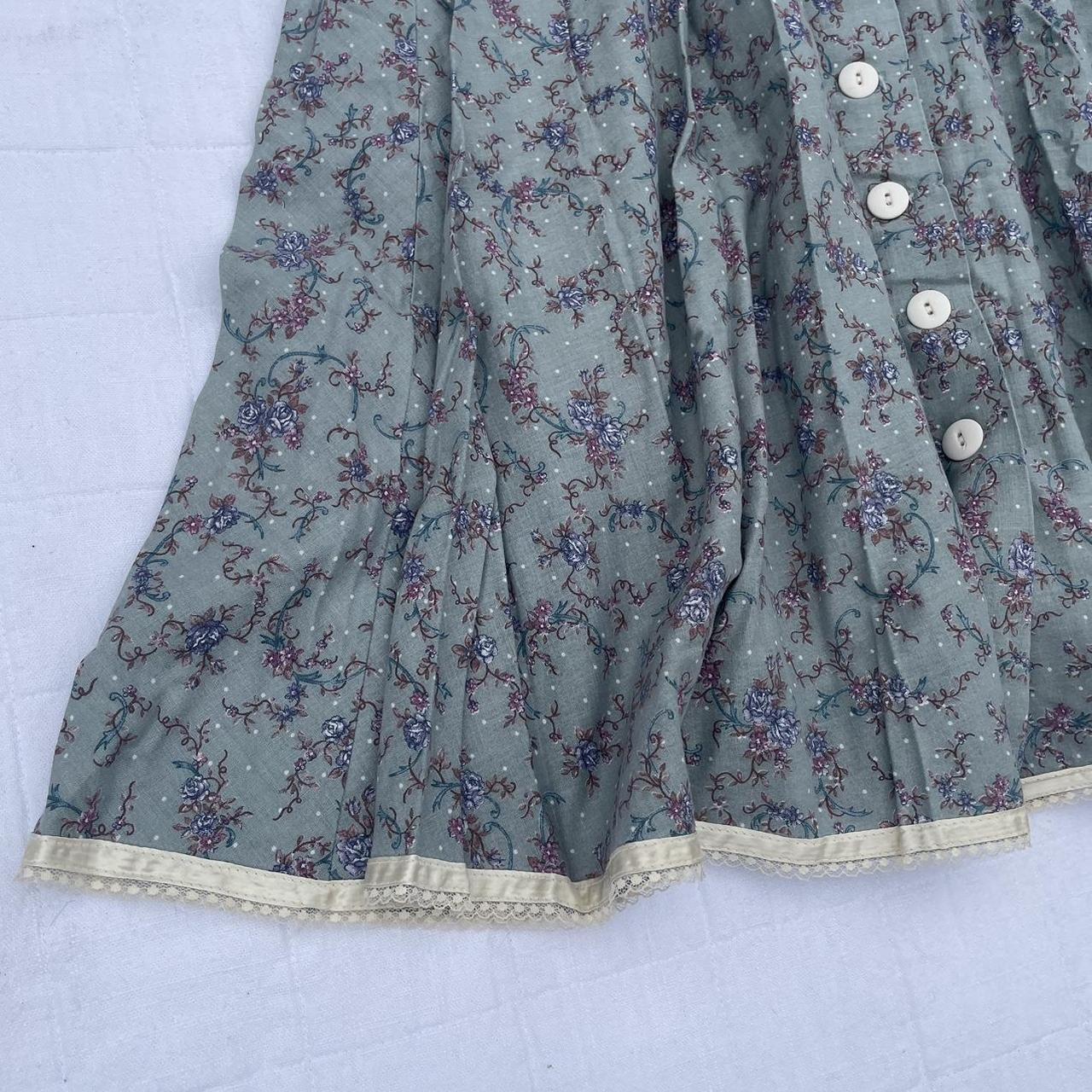 Gunne Sax Women S Blue Skirt Depop