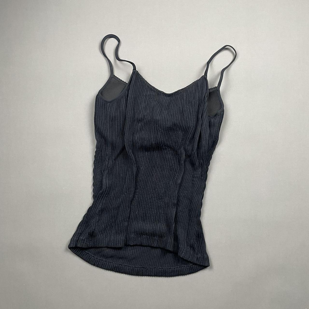 90s La Perla structured ribbed camisole with a built