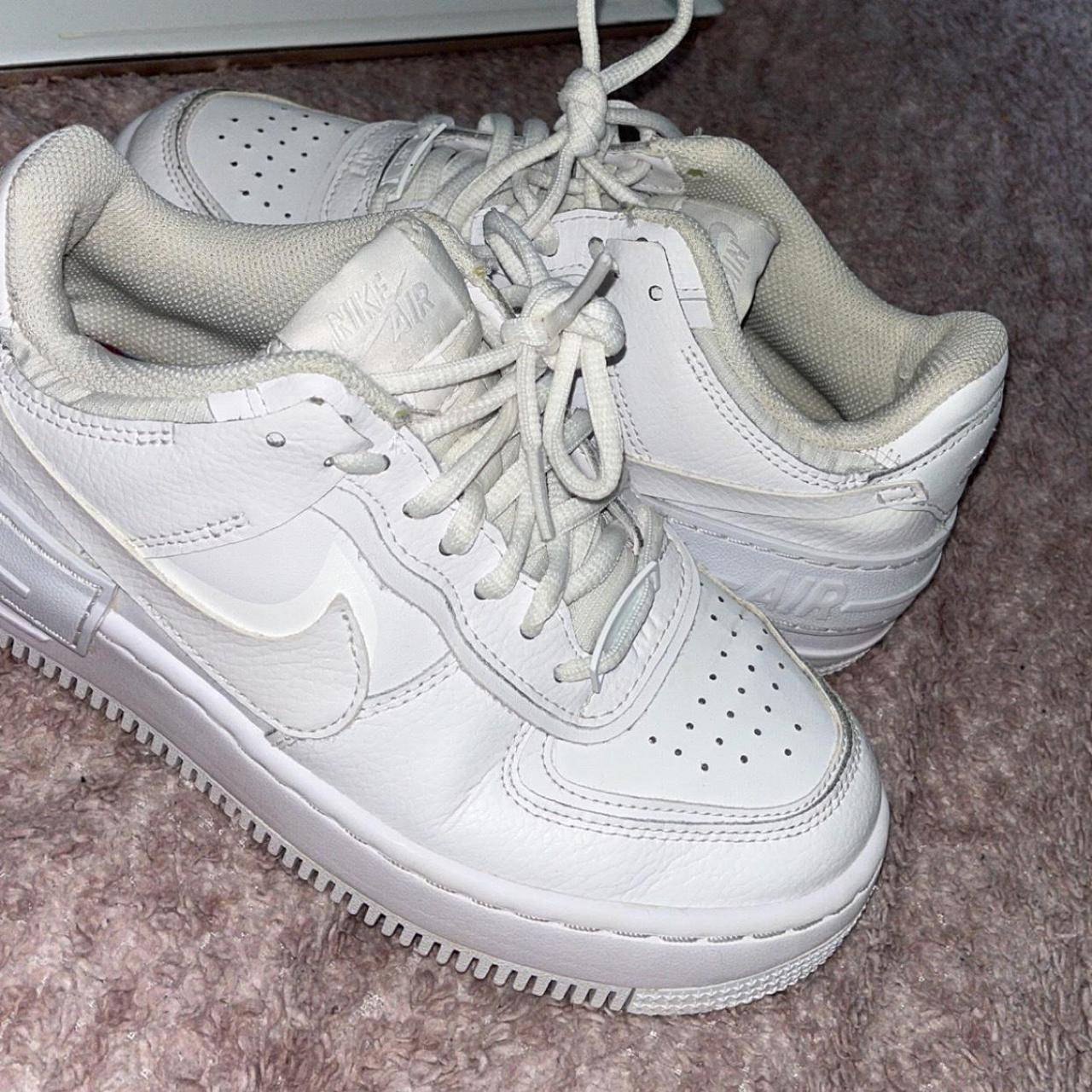 White Nike Airforces - Depop