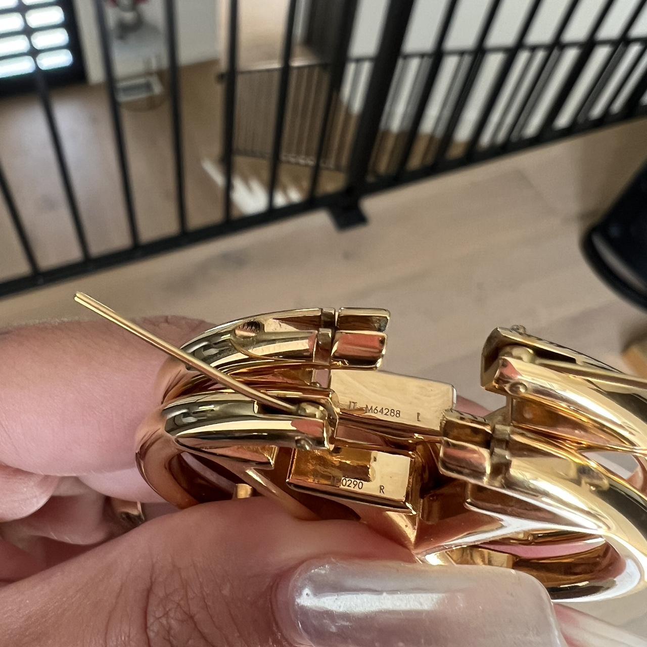 Louis Vuitton Gold Hoop Earrings. Will consider all - Depop
