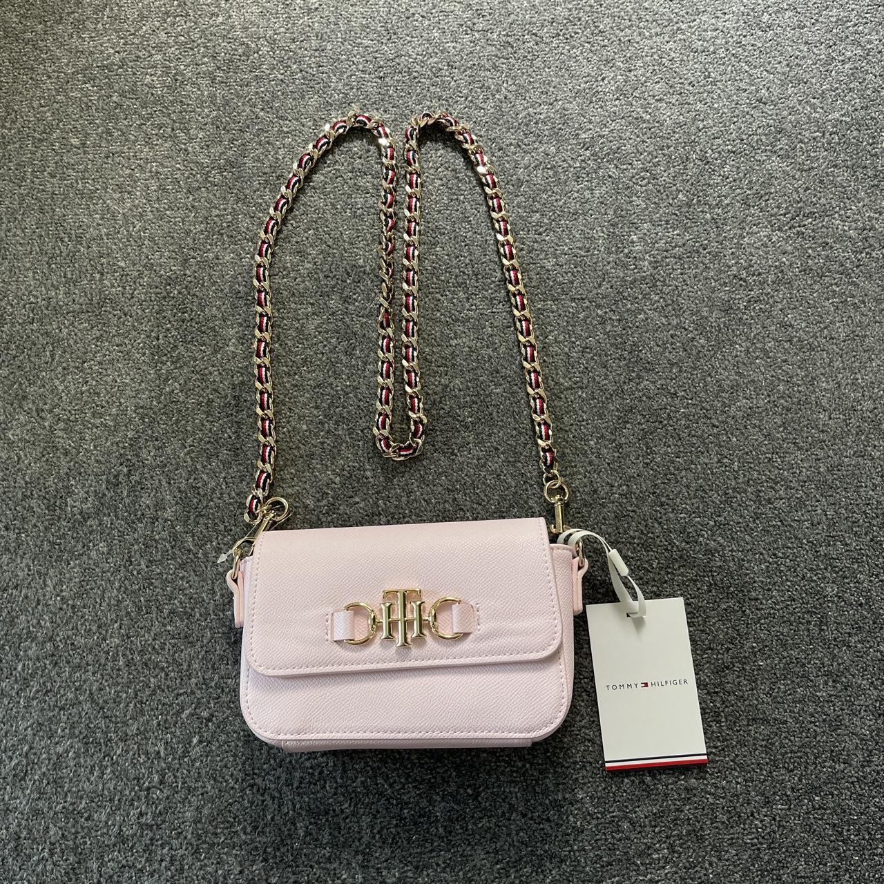 womens tommy hilfiger cross body bag baby pink comes... Depop