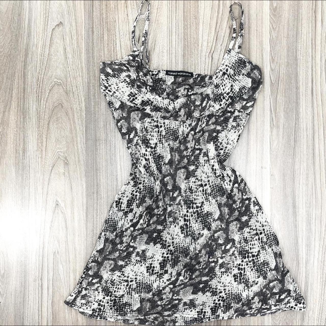 Snake print clearance slip dress