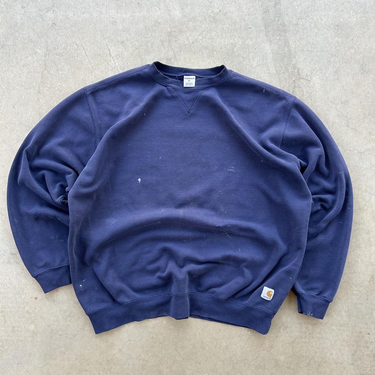 Vintage 90s Paint Heavy Weight Carhartt Crewneck. Depop