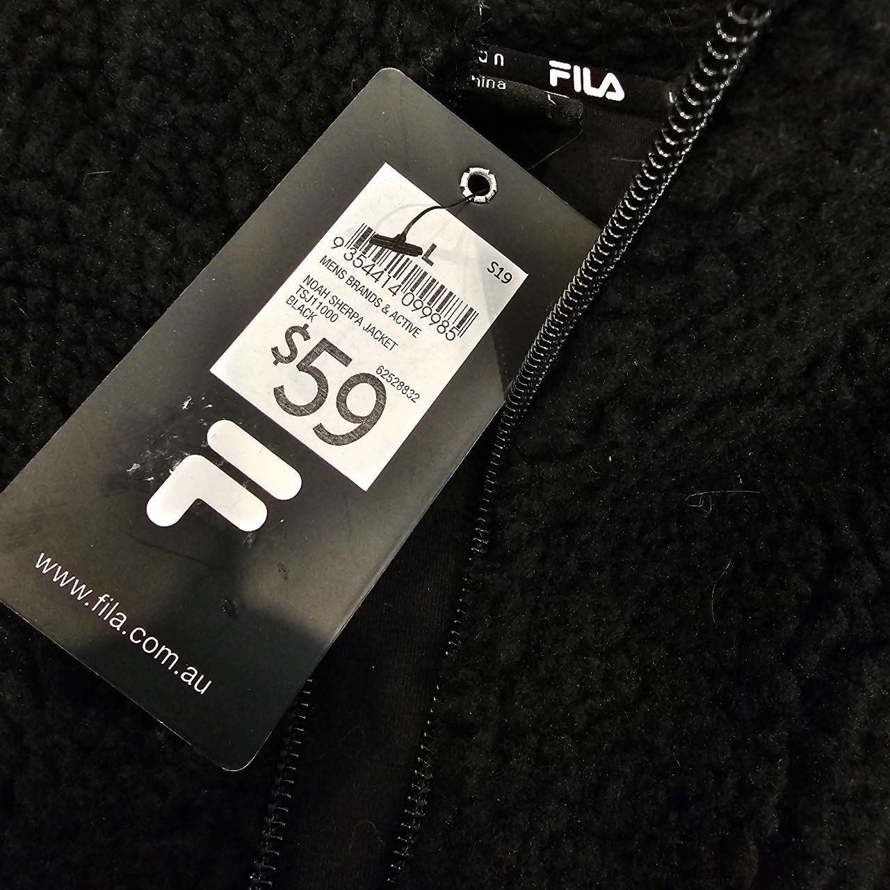 Fila teddy bear fluffy jumper in black Brand new. Depop