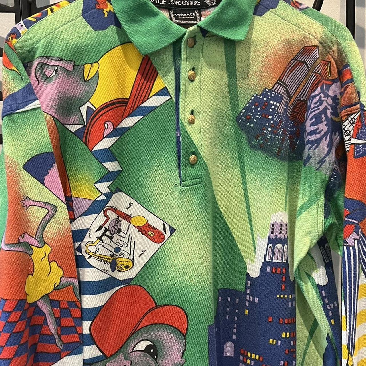 Rare Gianni versace 1990 s New York jazz shirt In. Depop