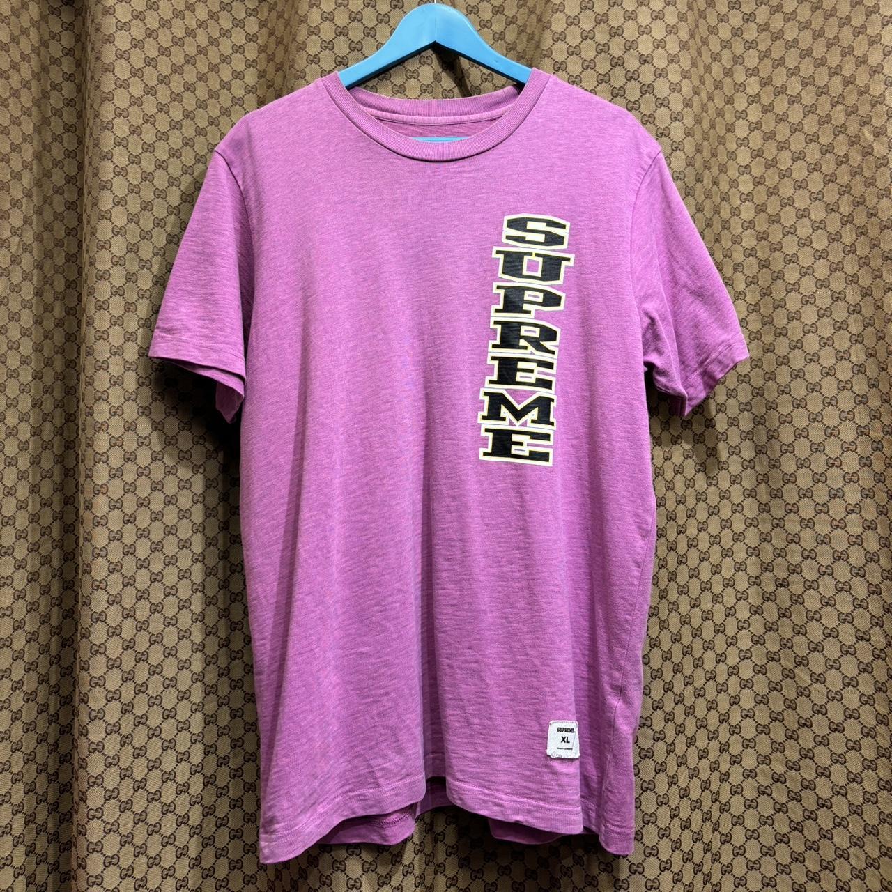 Supreme purple shops tee