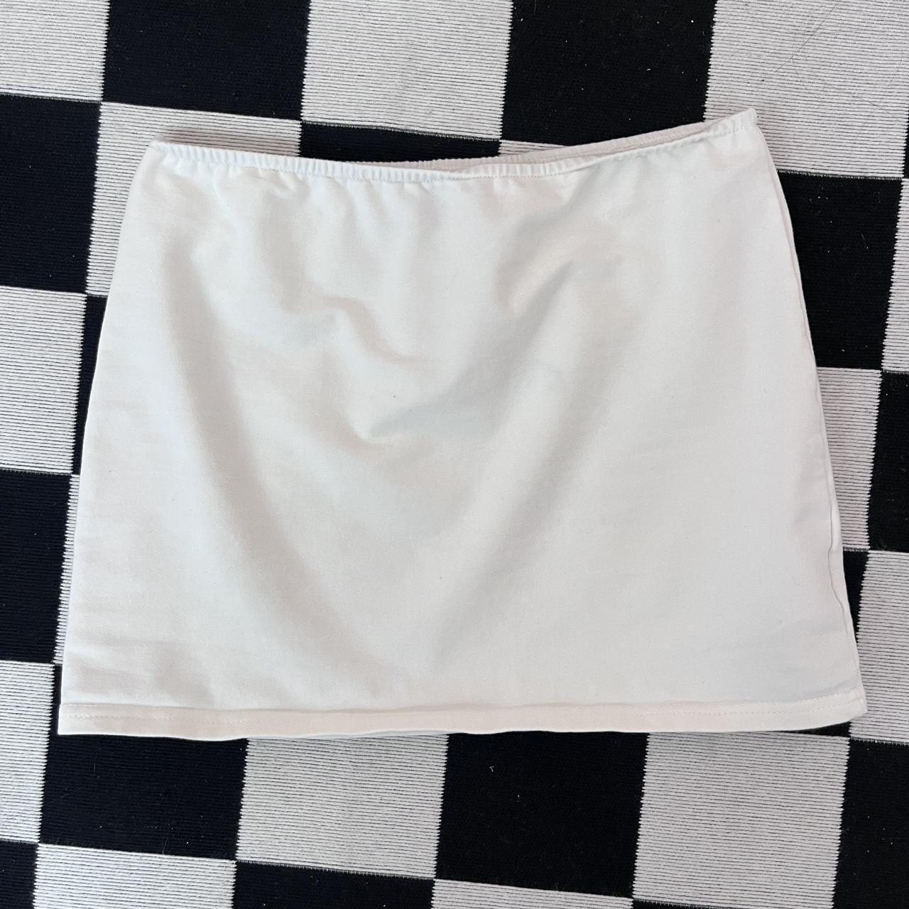 white edikted mini skirt staple for every closet... - Depop