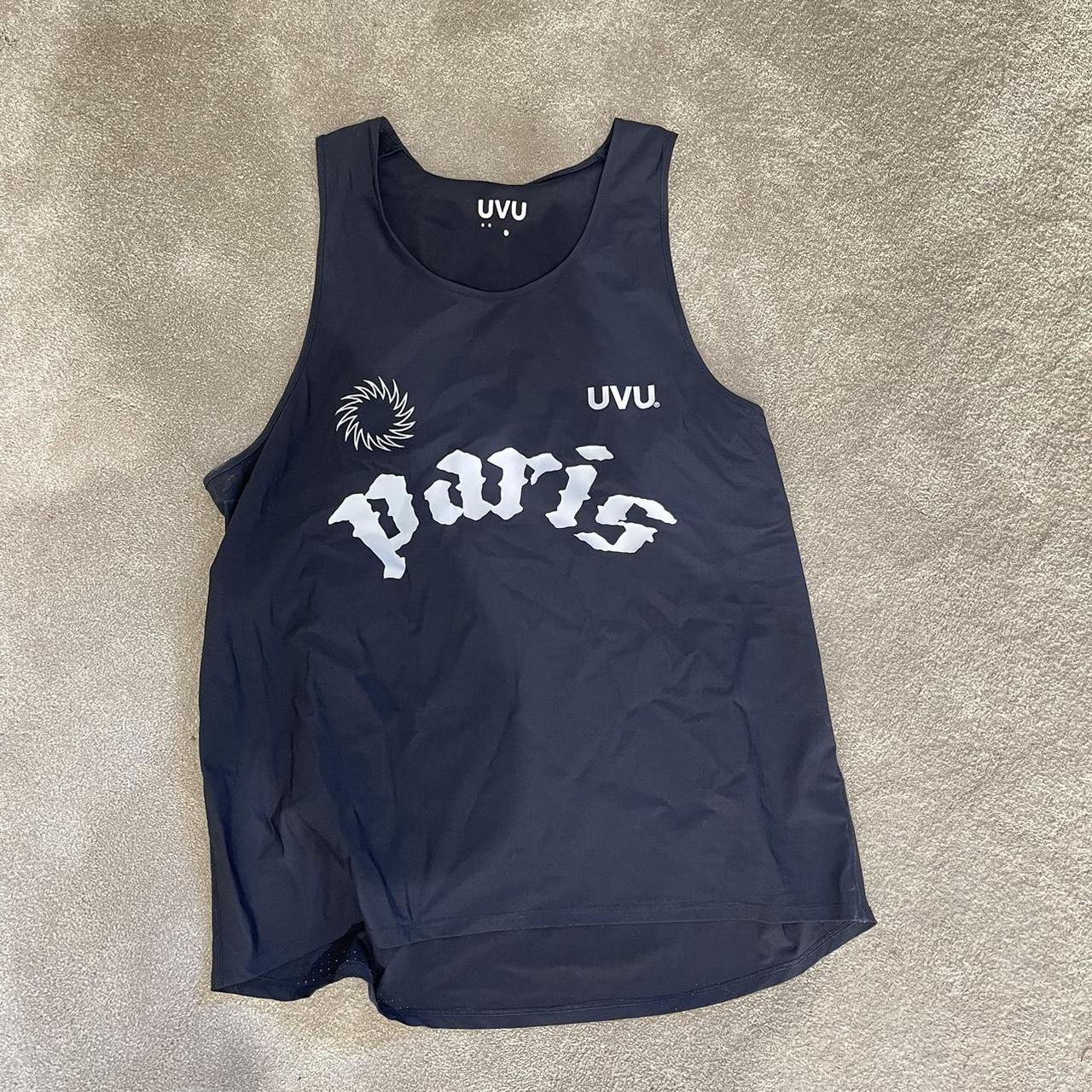 Navy UVU club marathon vest Size S Very | Depop