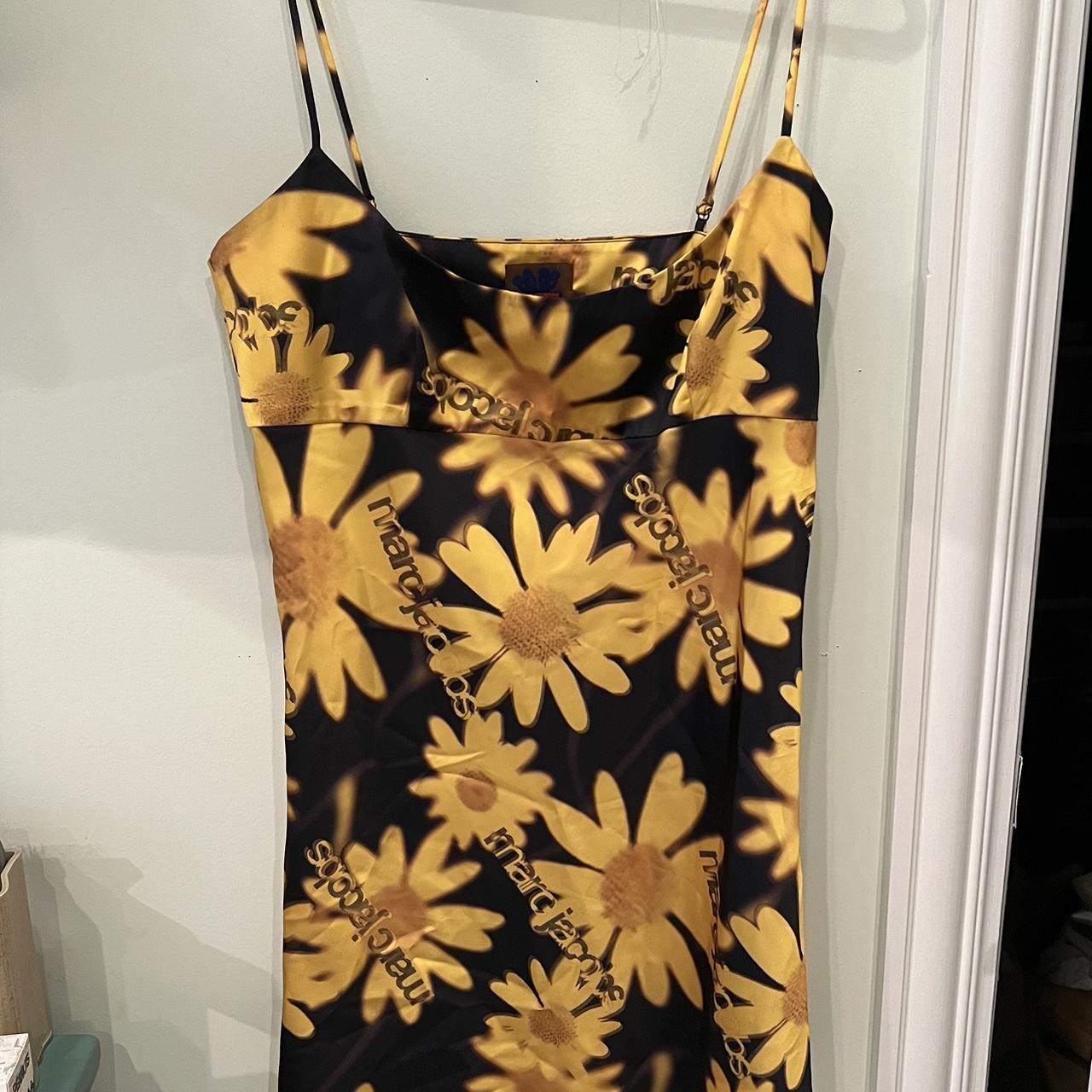 Heaven by Marc Jacobs Yellow and black floral | Depop