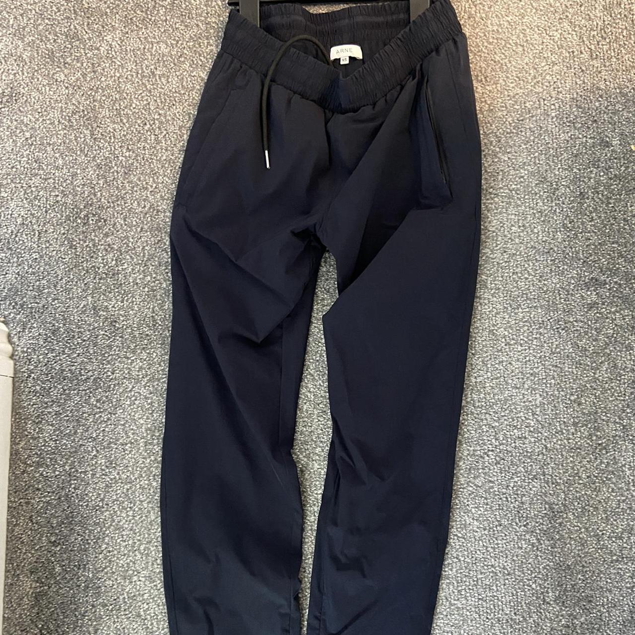 Arne tracksuit bottoms Navy Like new Men’s... - Depop