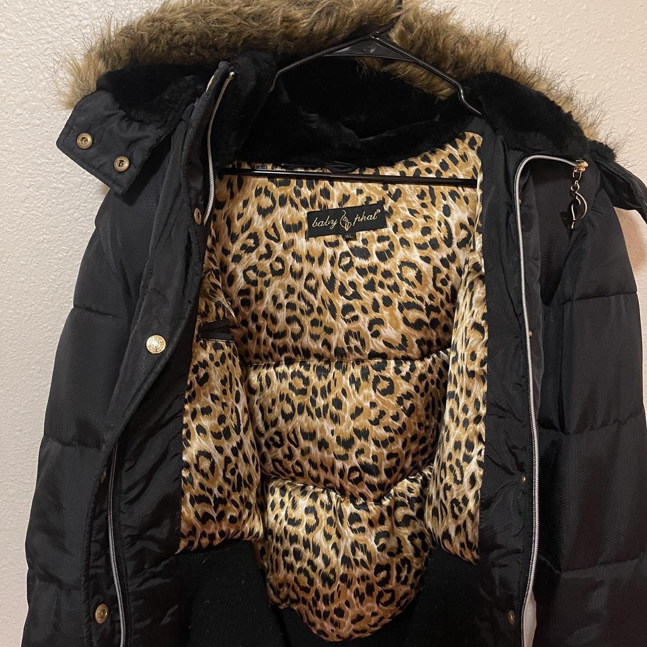 Baby phat puffy fur jacket !!! Super cute 🖤☺️ 2000s... - Depop