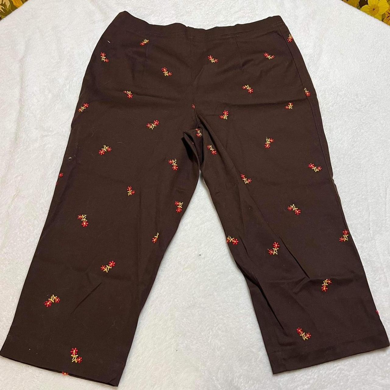White Stag Women's Brown and Red Trousers (2)