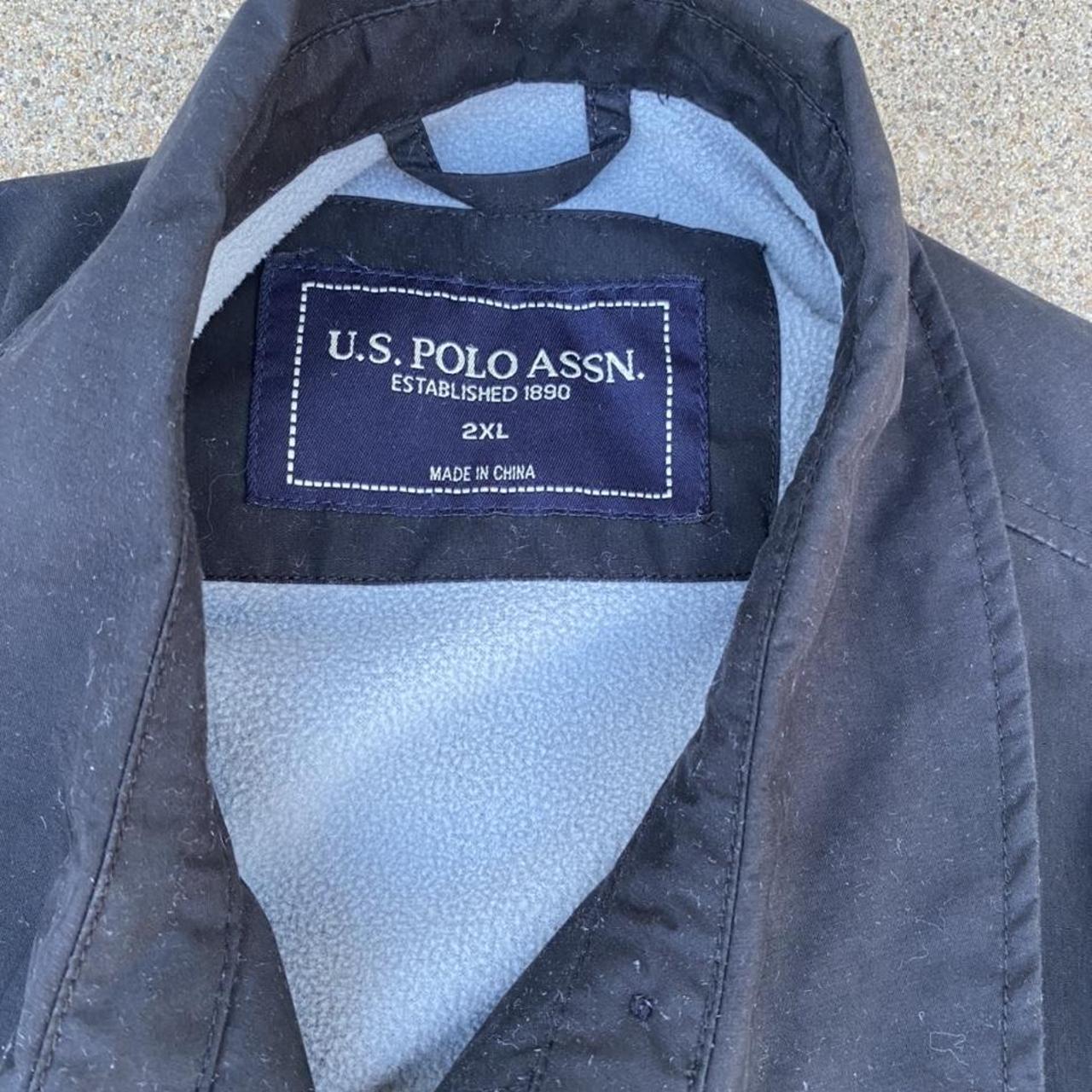 U.S. Polo Assn. Men's Navy Jacket | Depop