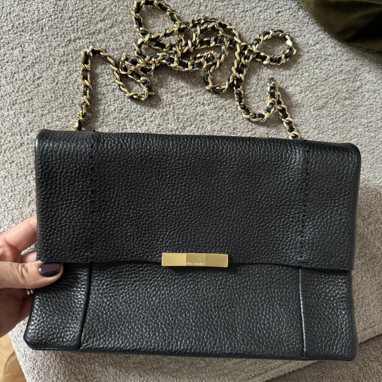 TED BAKER black pebbled leather cross baby bag Depop