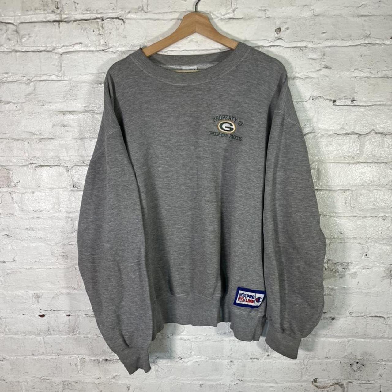 greenbay packers crewneck sweatshirt nfl pro line - Depop