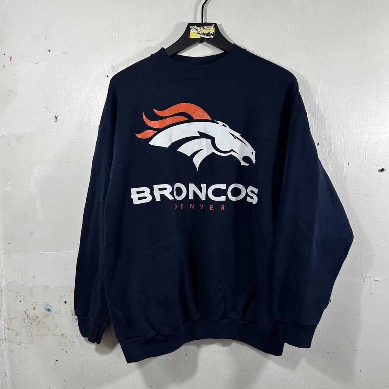 Vintage 90s Denver broncos nfl logo 7 graphic print - Depop