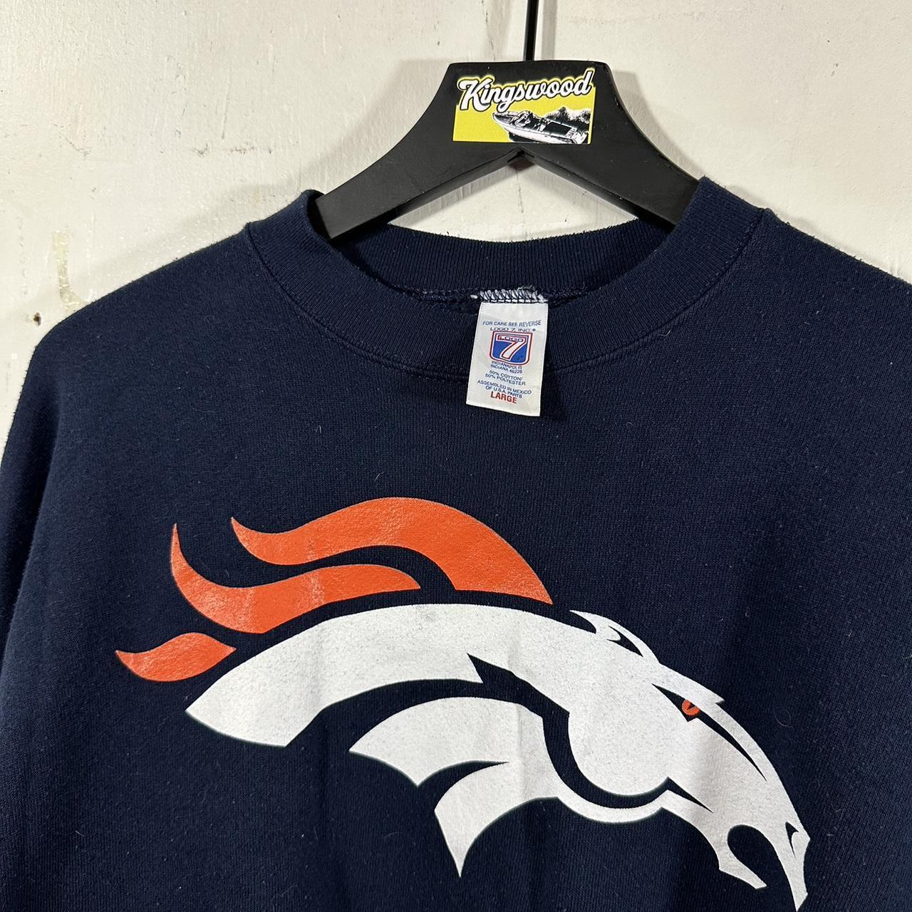 Vintage 90s Denver broncos nfl logo 7 graphic print - Depop