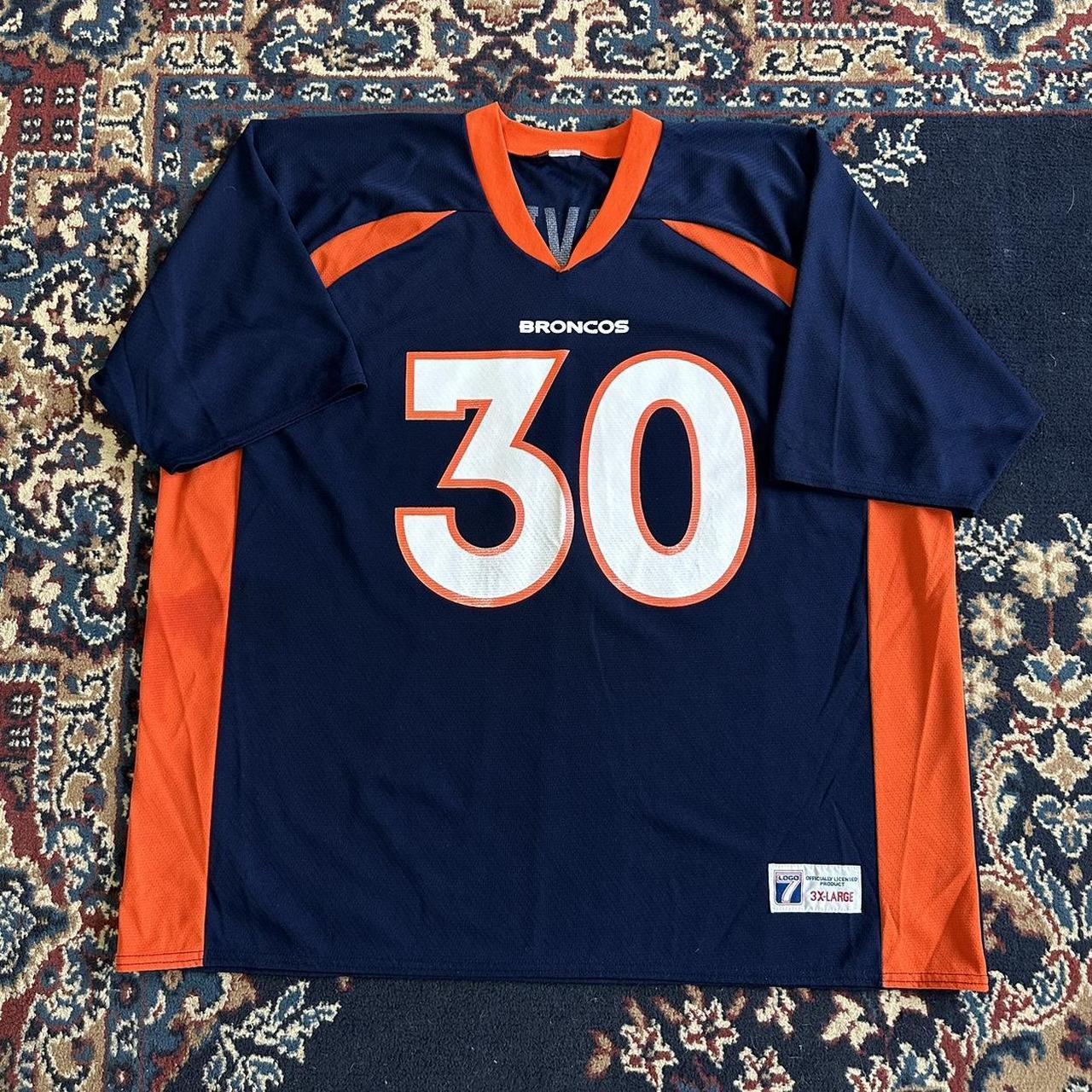 Vintage Terrell Davis Denver Broncos Logo Athletic Jersey XXL 2XL NFL