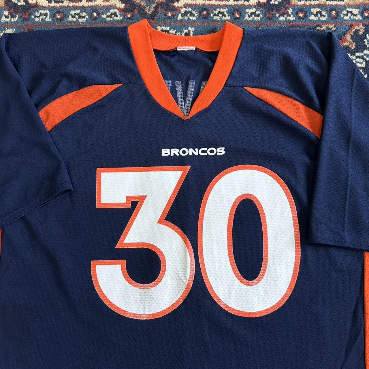 Buy the Mens Denver Broncos Terrell Davis Football NFL Jersey Size