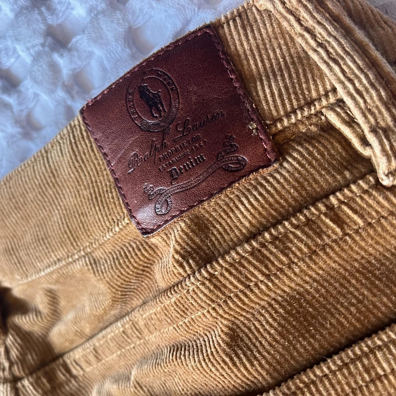 RALPH LAUREN VINTAGE CORDUROY JEANS Tan Size... - Depop