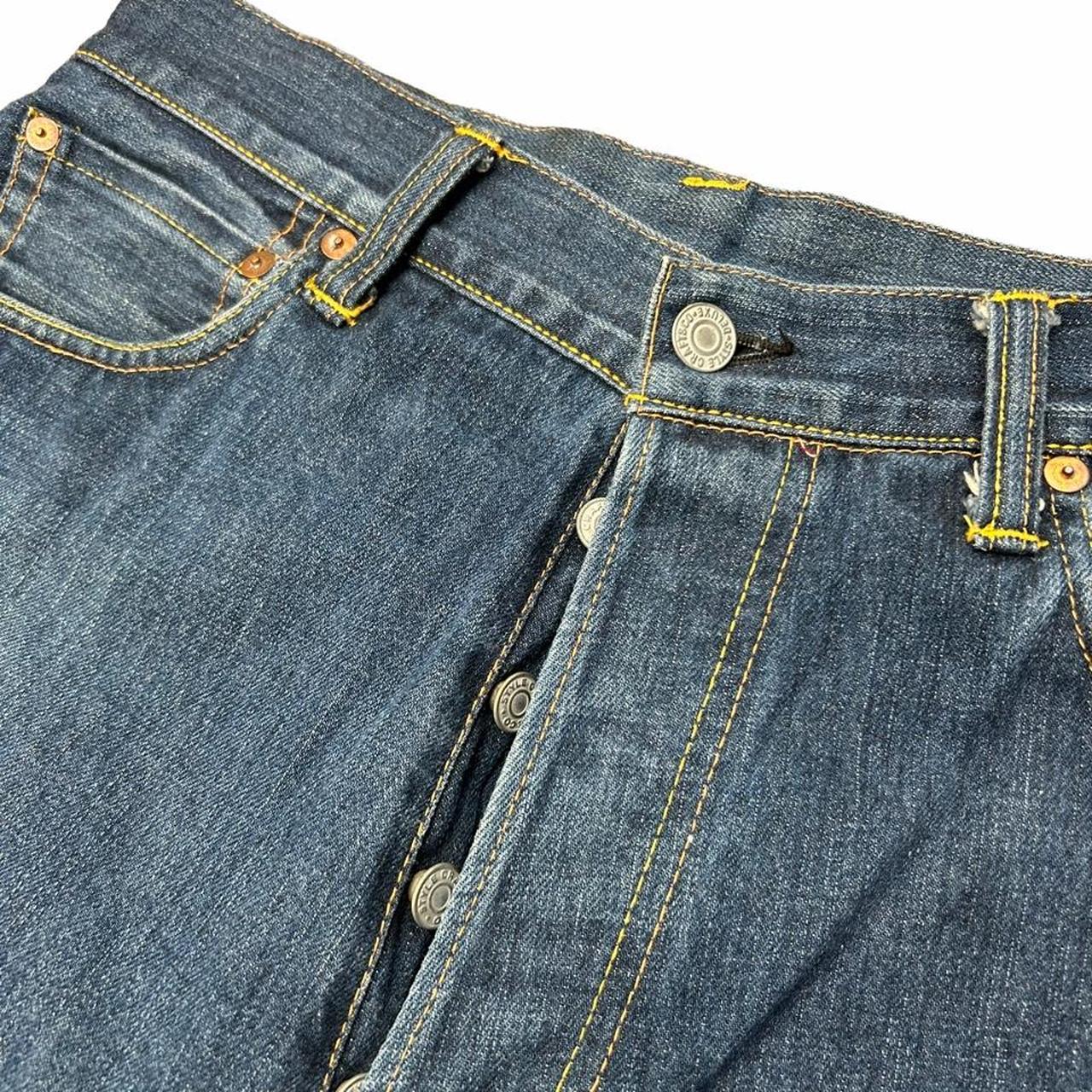 Evisu denim gul jeans 32W - evisu denim Pants - 5... - Depop