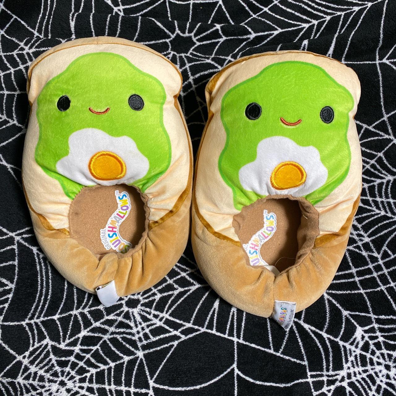 Squishmallow avocado toast slippers size women's 4... - Depop