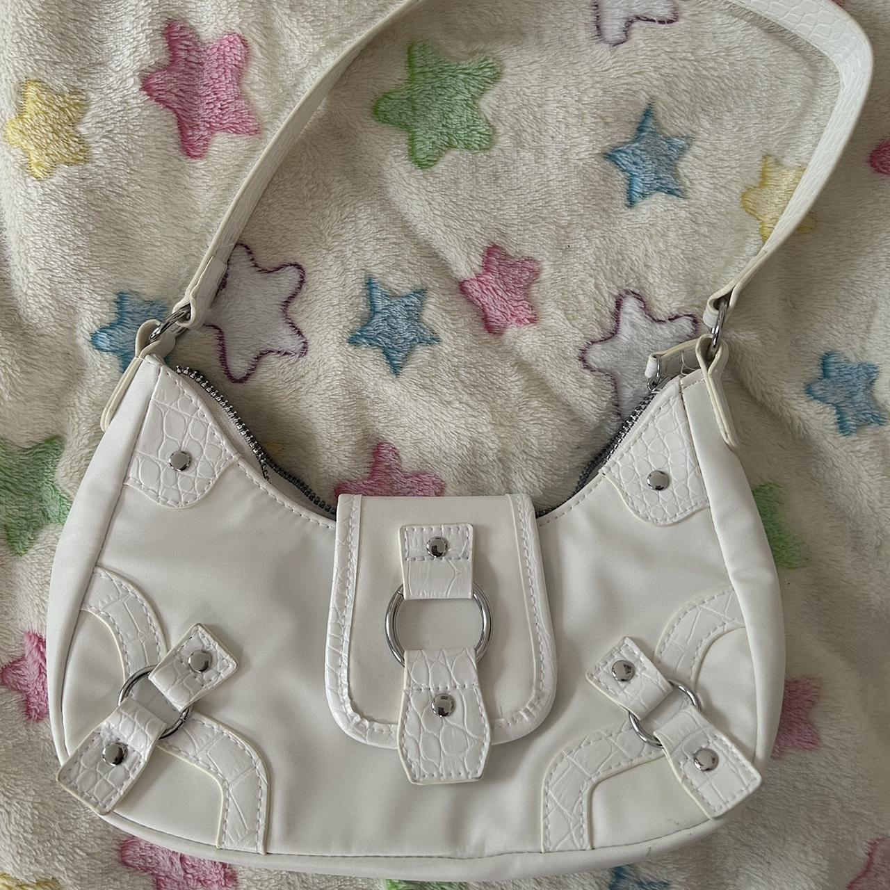 White shoulder purse from H&M y2k shoulderbag... Depop