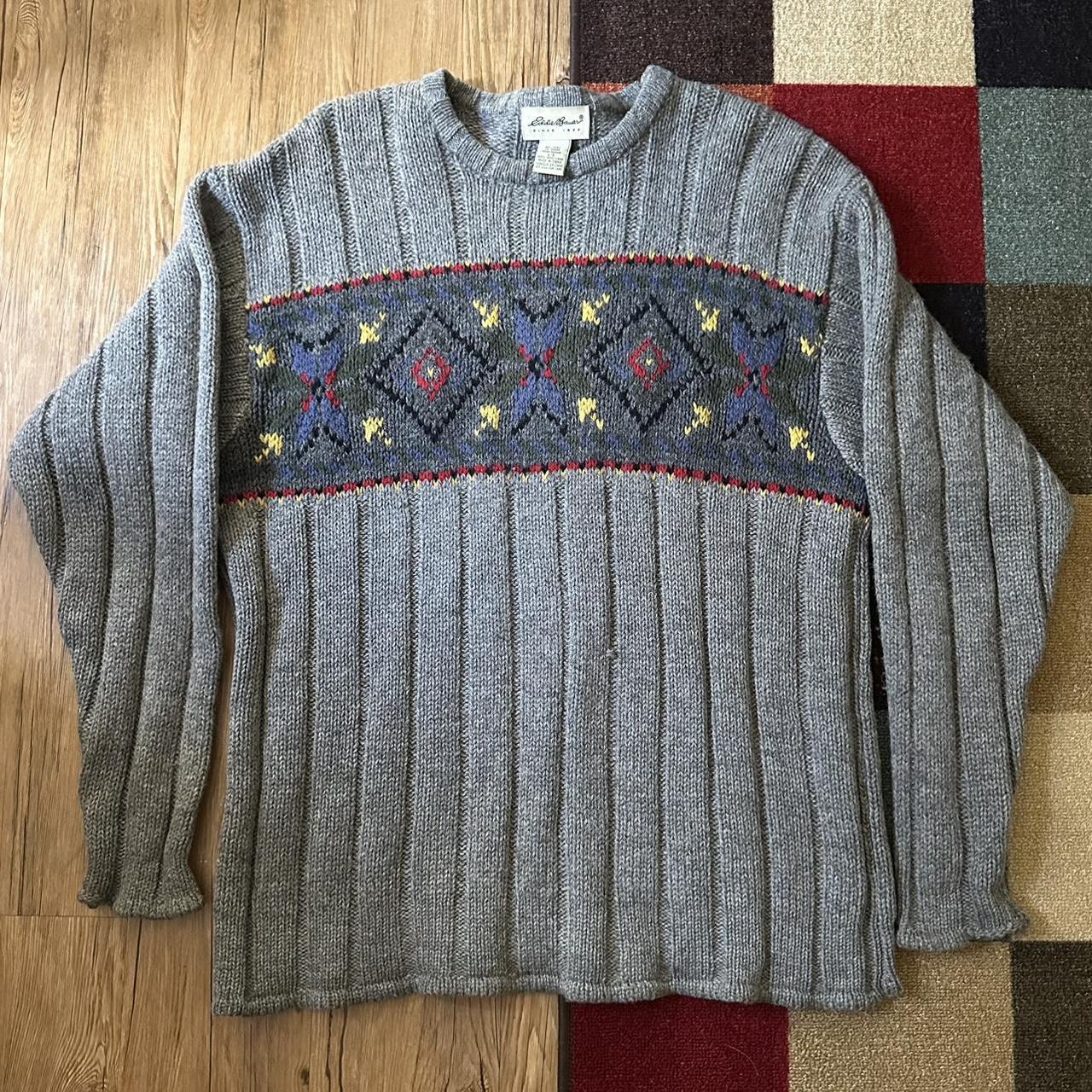 Vintage Chunky Wool Knit discount grandpa sweater