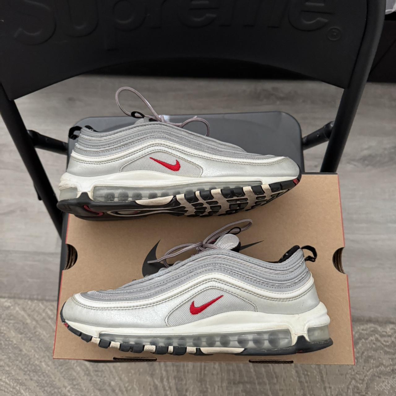 Used Nike air max 97 silver bullet not 2022. Depop