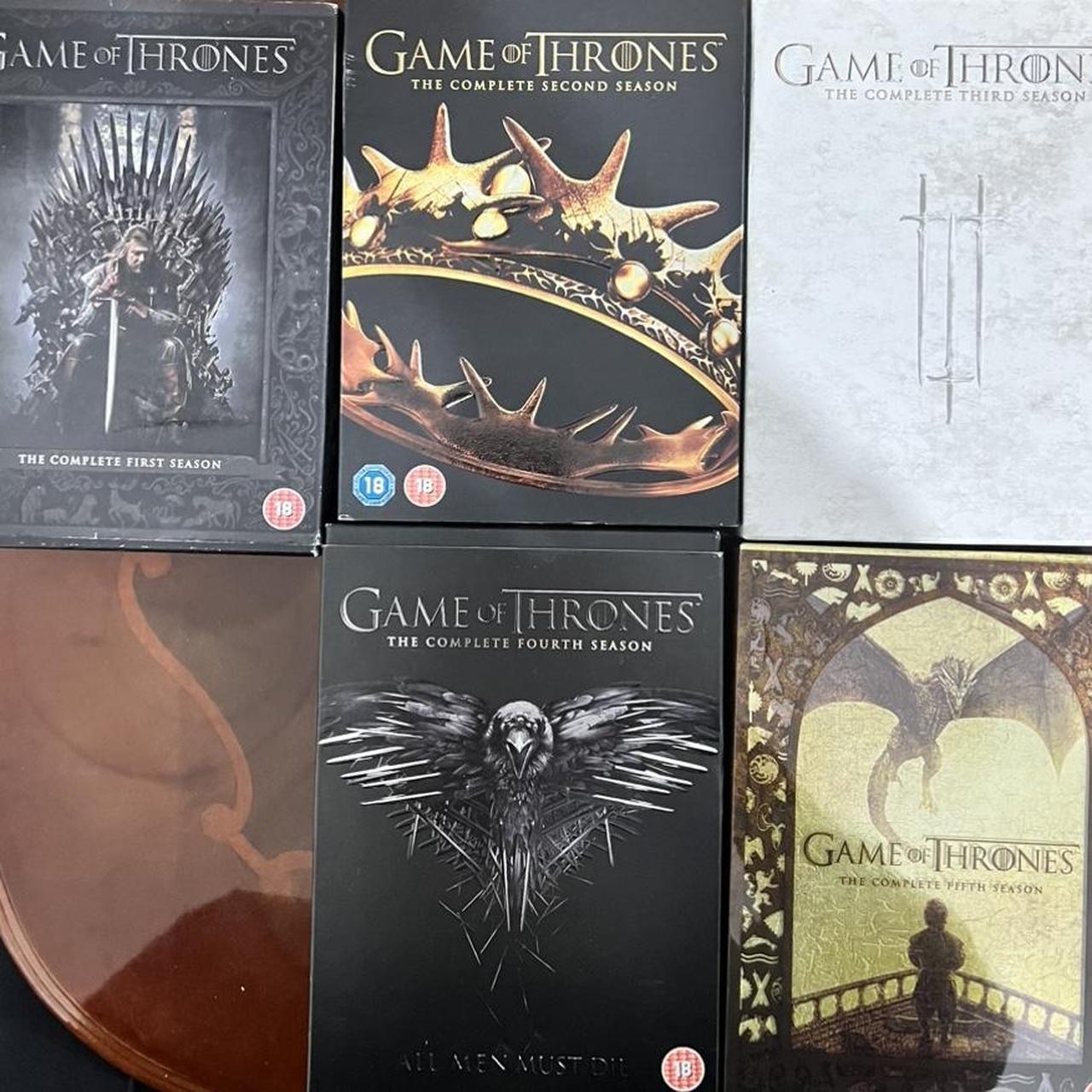 Game of Thrones box set DVDs Seasons 1 to 5 Depop