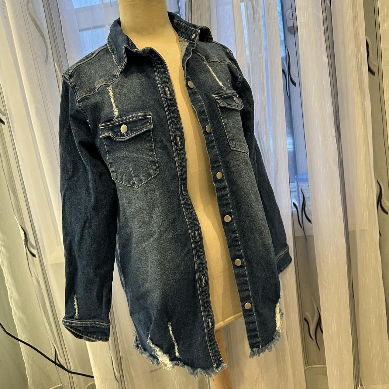 Love Tree Distressed ripped Oversized Denim