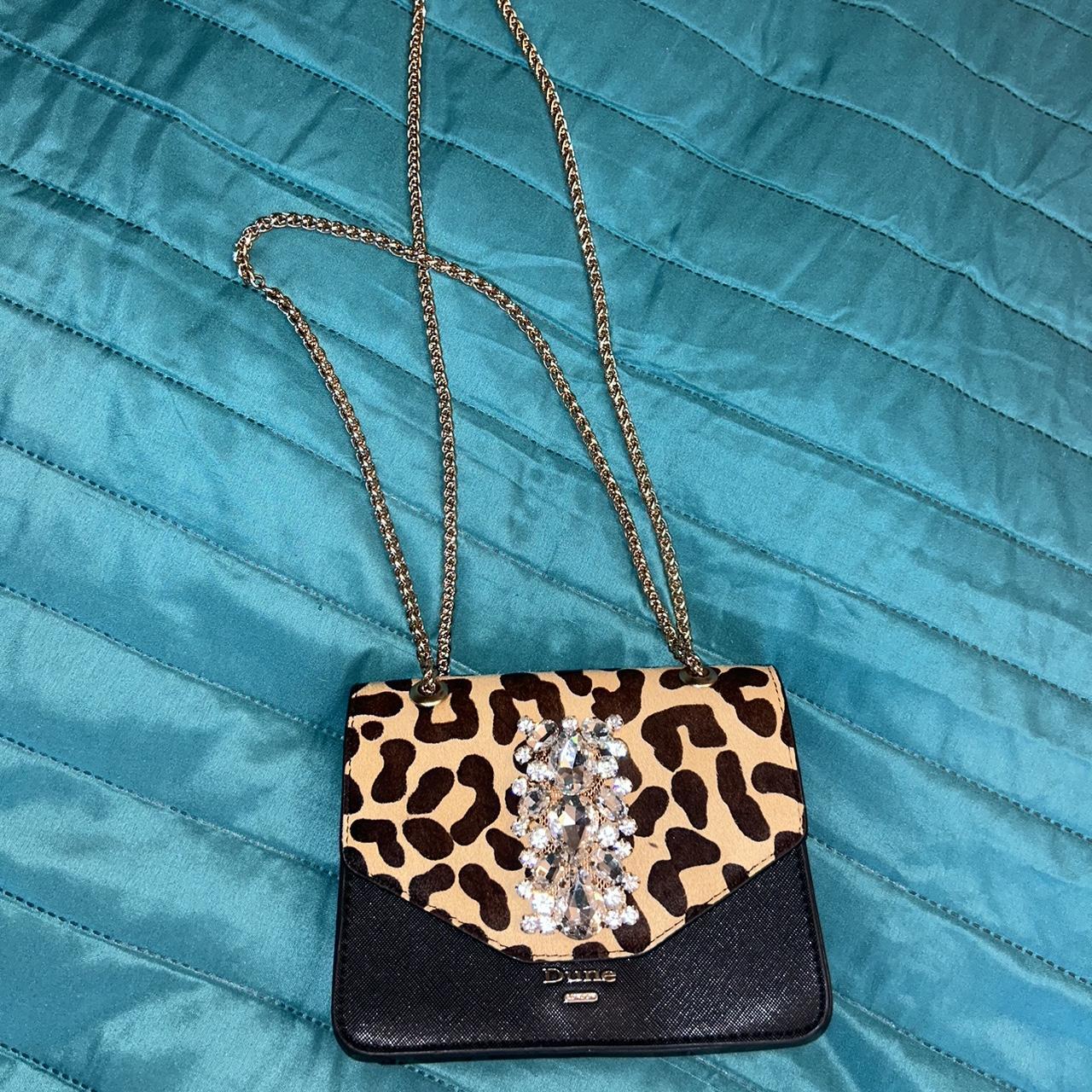 Dune leopard print bag on sale