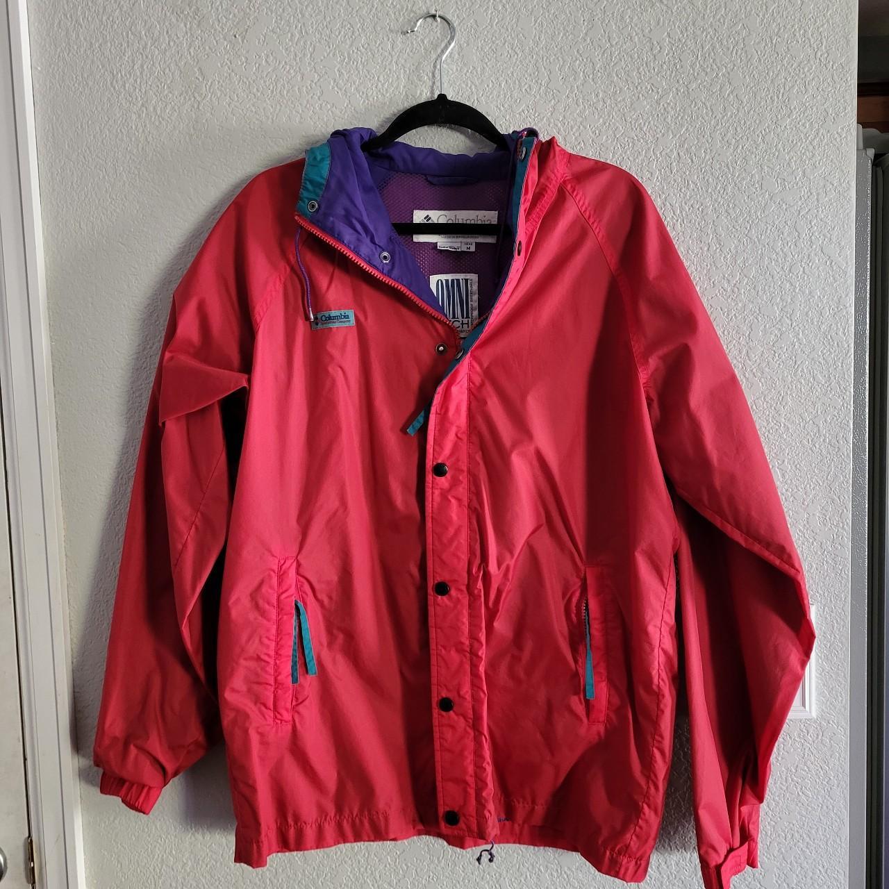 80's Columbia Rain Jacket Worn but still in... Depop