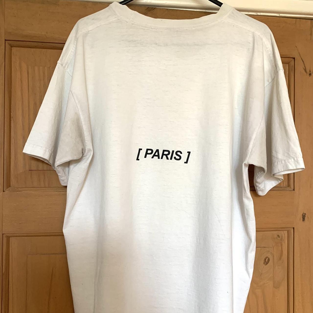 Travis Scott Men's White and Blue T-shirt | Depop