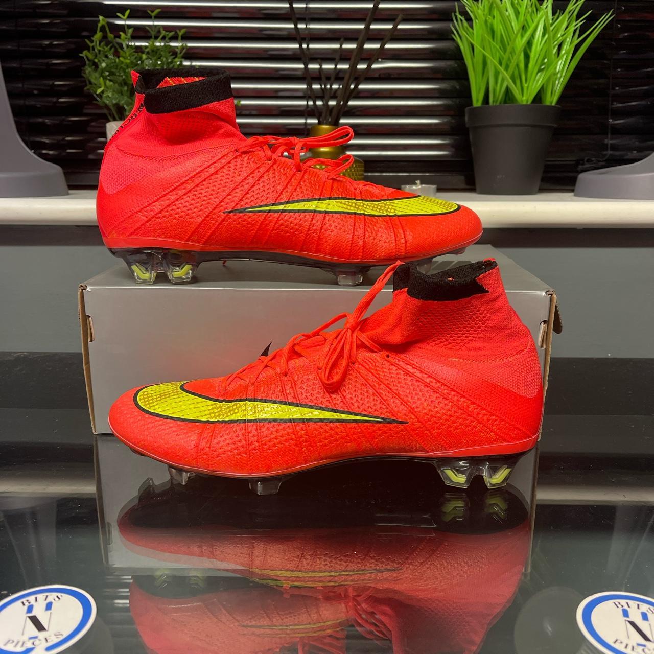 Nike mercurial superfly red hot sale yellow