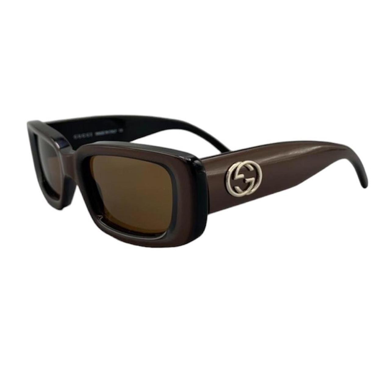 Gucci 90s Vintage Rectangular Sunglasses, ❤︎FEATURES:...