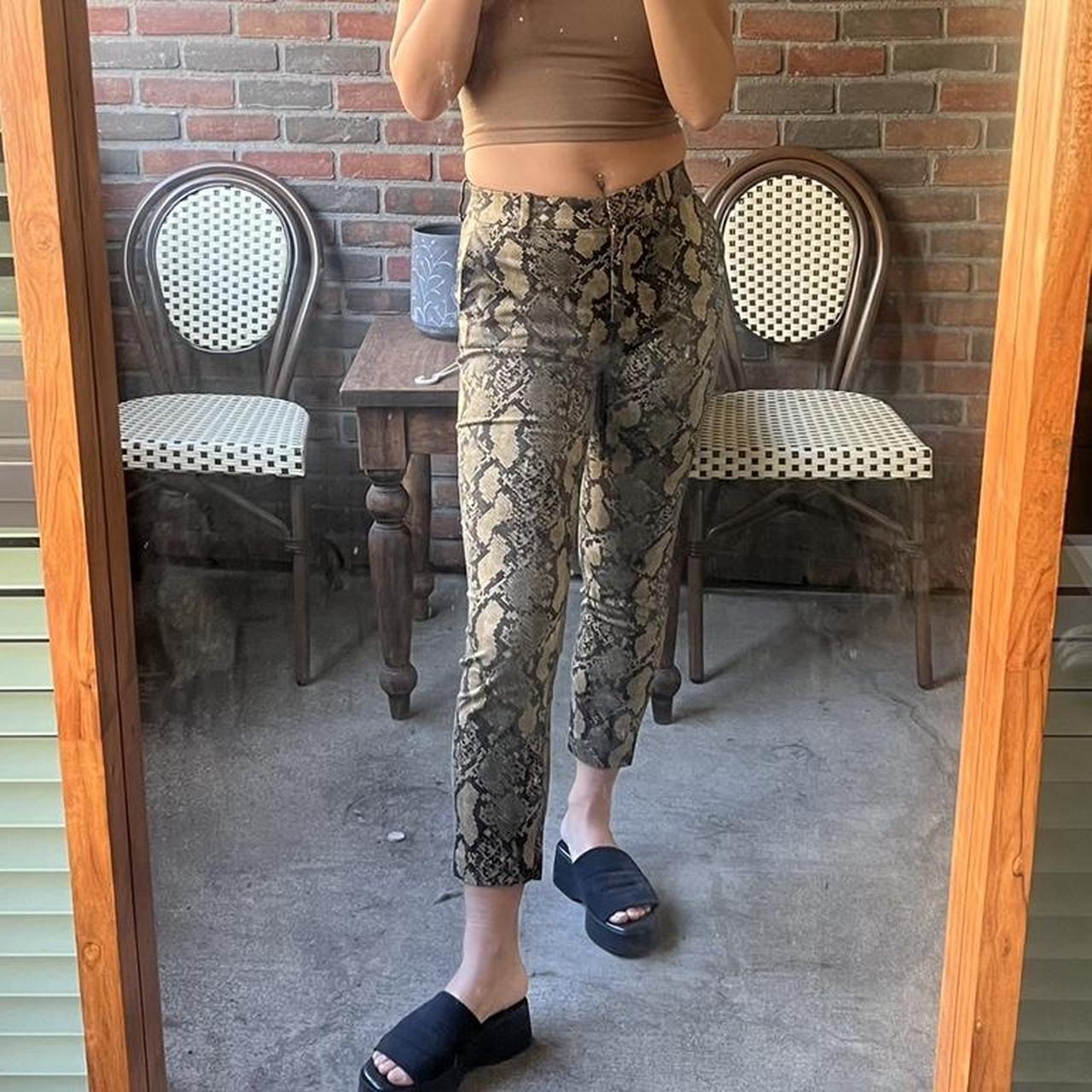 H&m snakeskin clearance pants