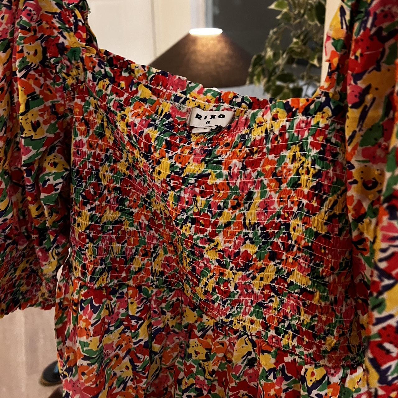 Rixo Women's Pink Dress Depop