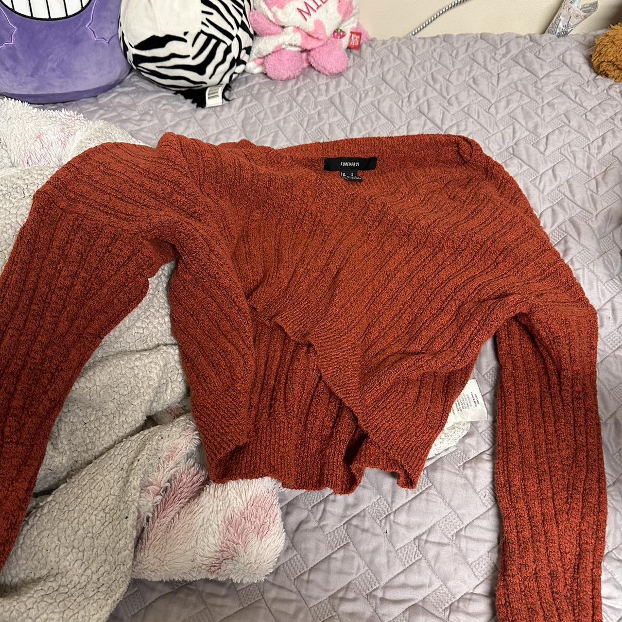 Forever 21 2025 orange sweater