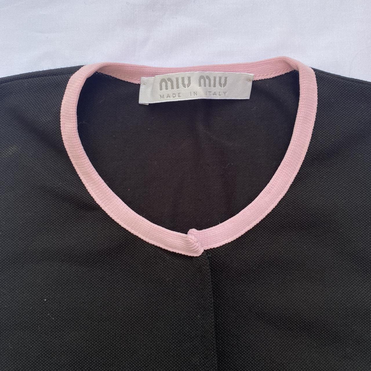 on hold Miu Miu Vintage AW 1999 Black Mesh Nylon - Depop