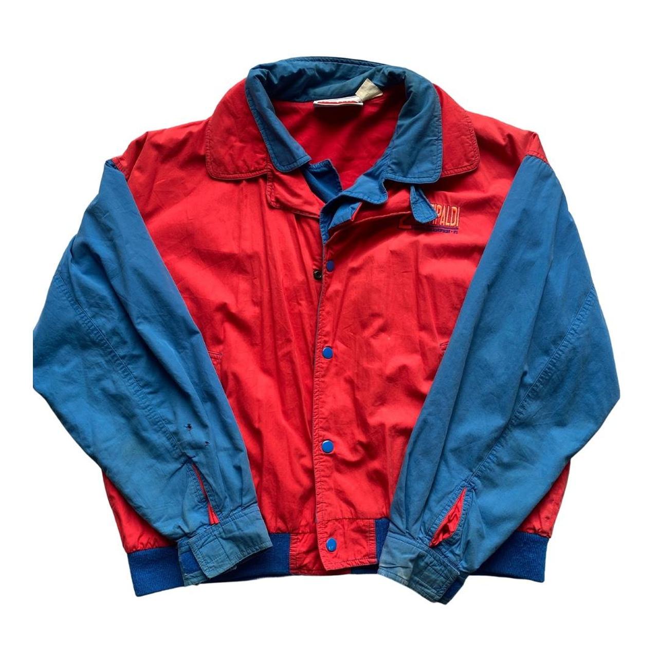 Men's Blue and Red Jacket | Depop