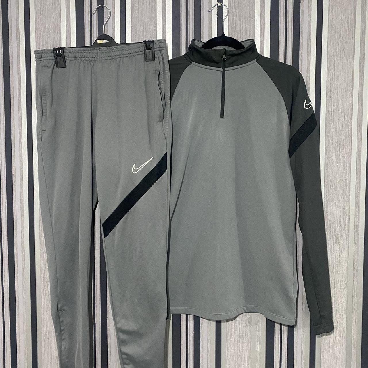 mens grey nike dri fit tracksuit