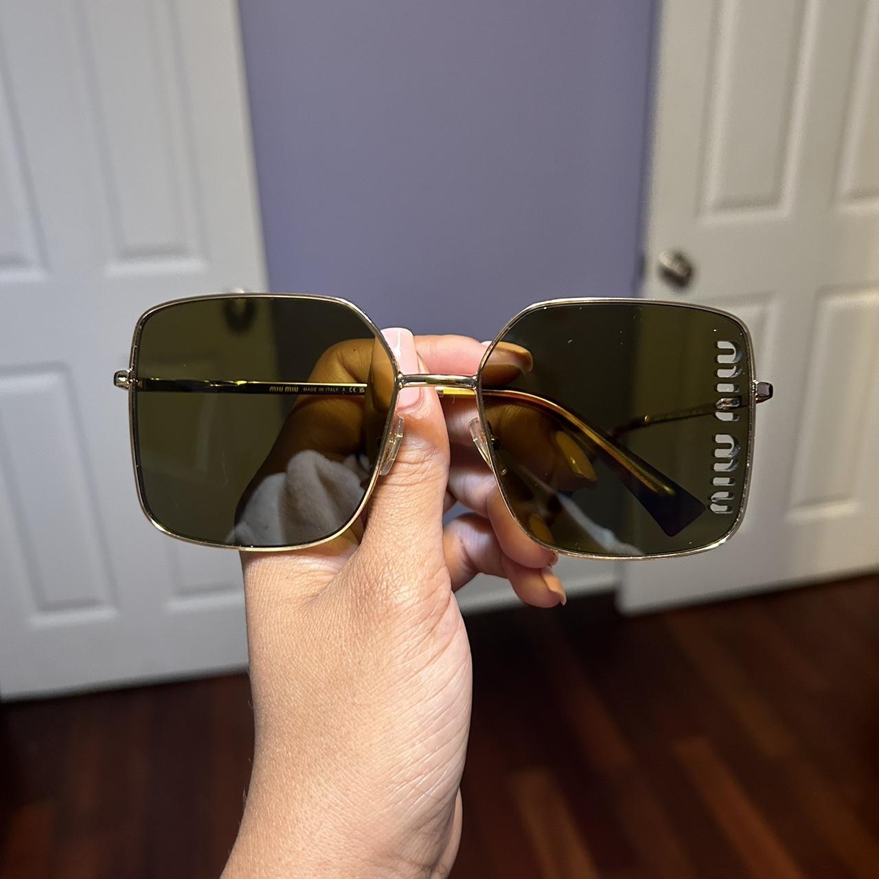 Miu Miu Sunglasses Worn 2x | Depop