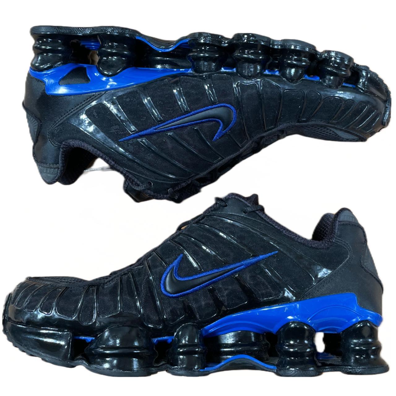 nike shox tl black racer blue