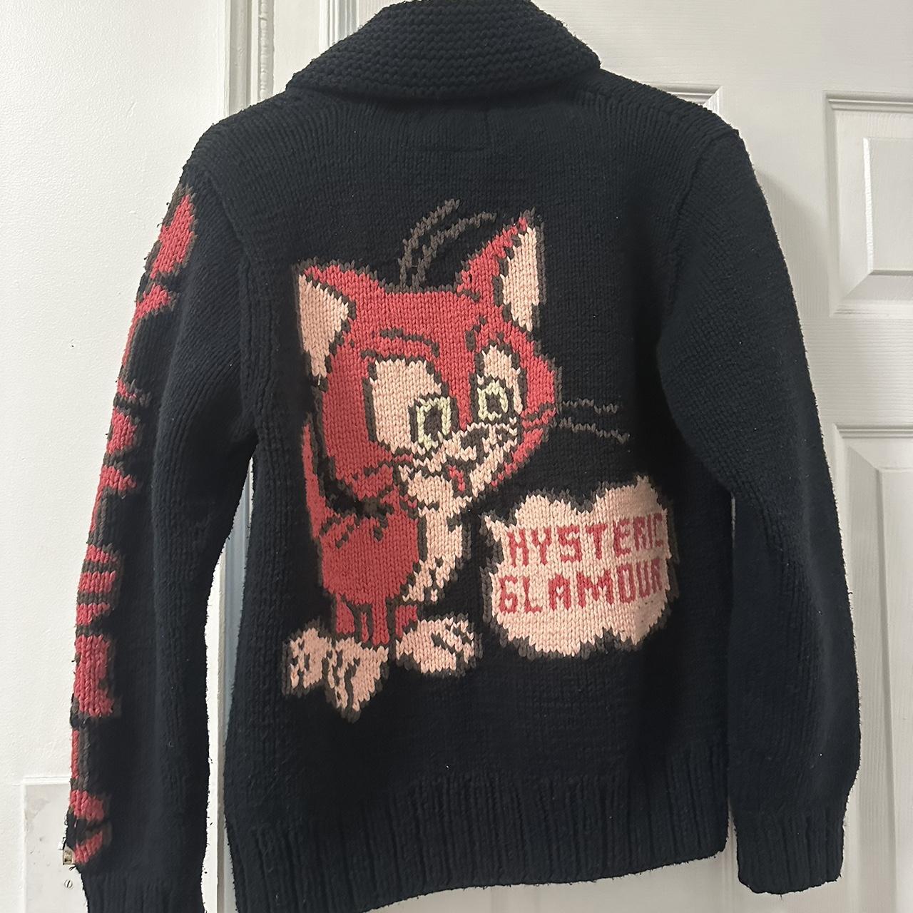 Hysteric Glamour cat sweater Excellent condition -... - Depop
