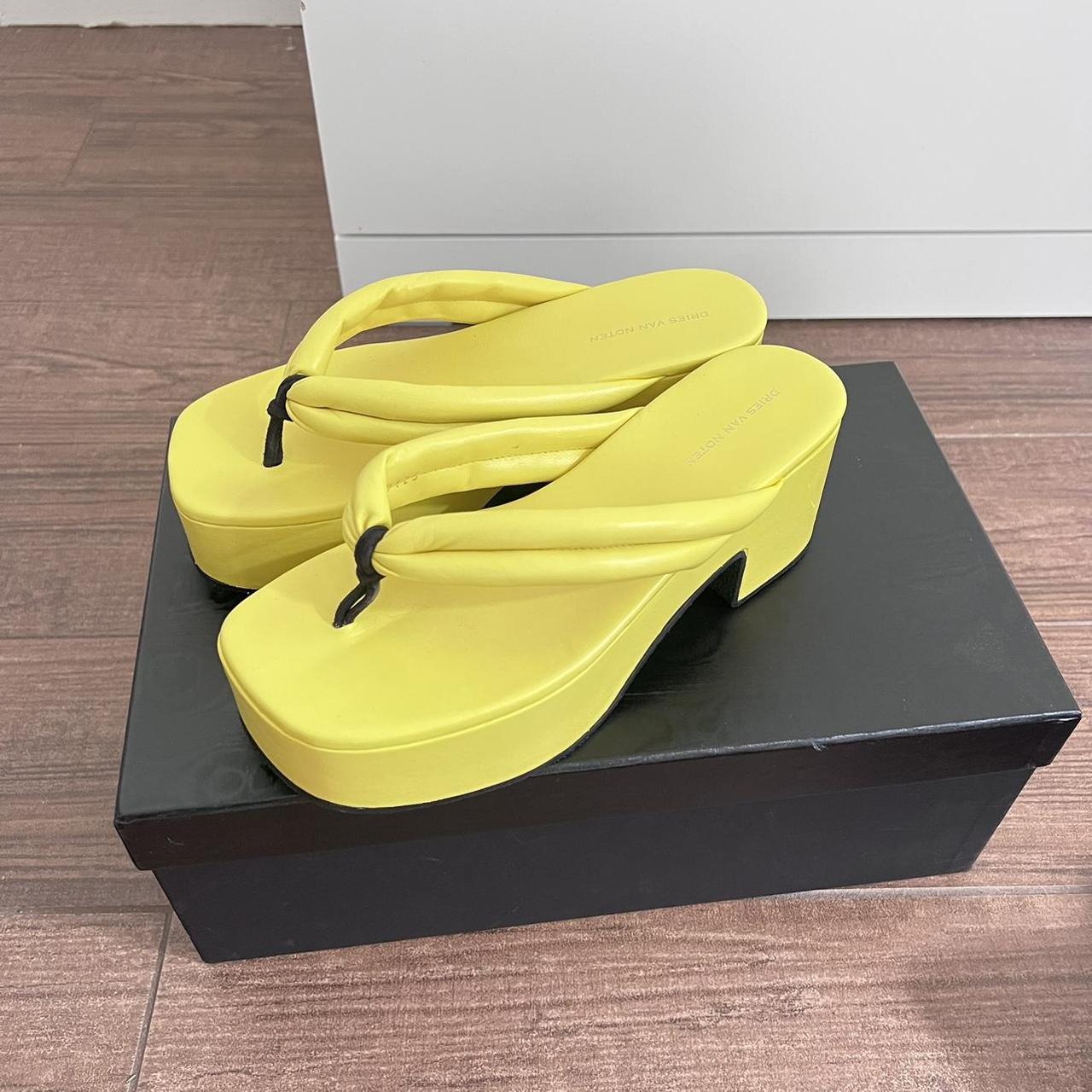 Dries Van Noten Women's Yellow Sandals (2)